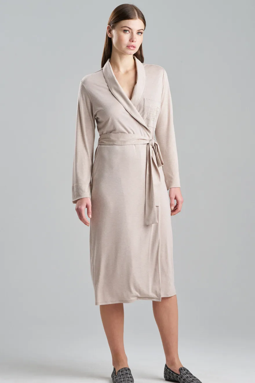 Shangri-La Embroidered TENCEL™ Robe