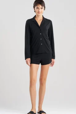 Shangri-La Embroidered TENCELâ„¢ Notch Shorts PJ