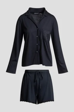 Shangri-La Embroidered TENCEL™ Notch Shorts PJ