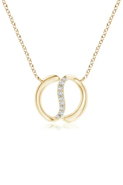 Shangri-La Yin-Yang 14K Gold and Diamond Chain Pendant Necklace