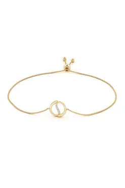 Shangri-La Yin-Yang 14K Gold and Diamond Bolo Bracelet