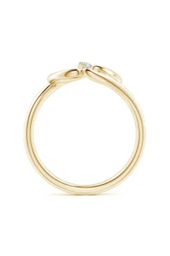 Shangri-La Yin-Yang 14K Gold and Diamond Bypass Ring