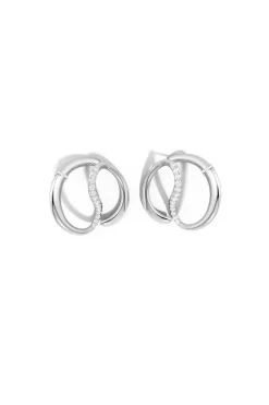 Shangri-La Yin-Yang 14K Gold and Diamond Large Button Stud Earrings