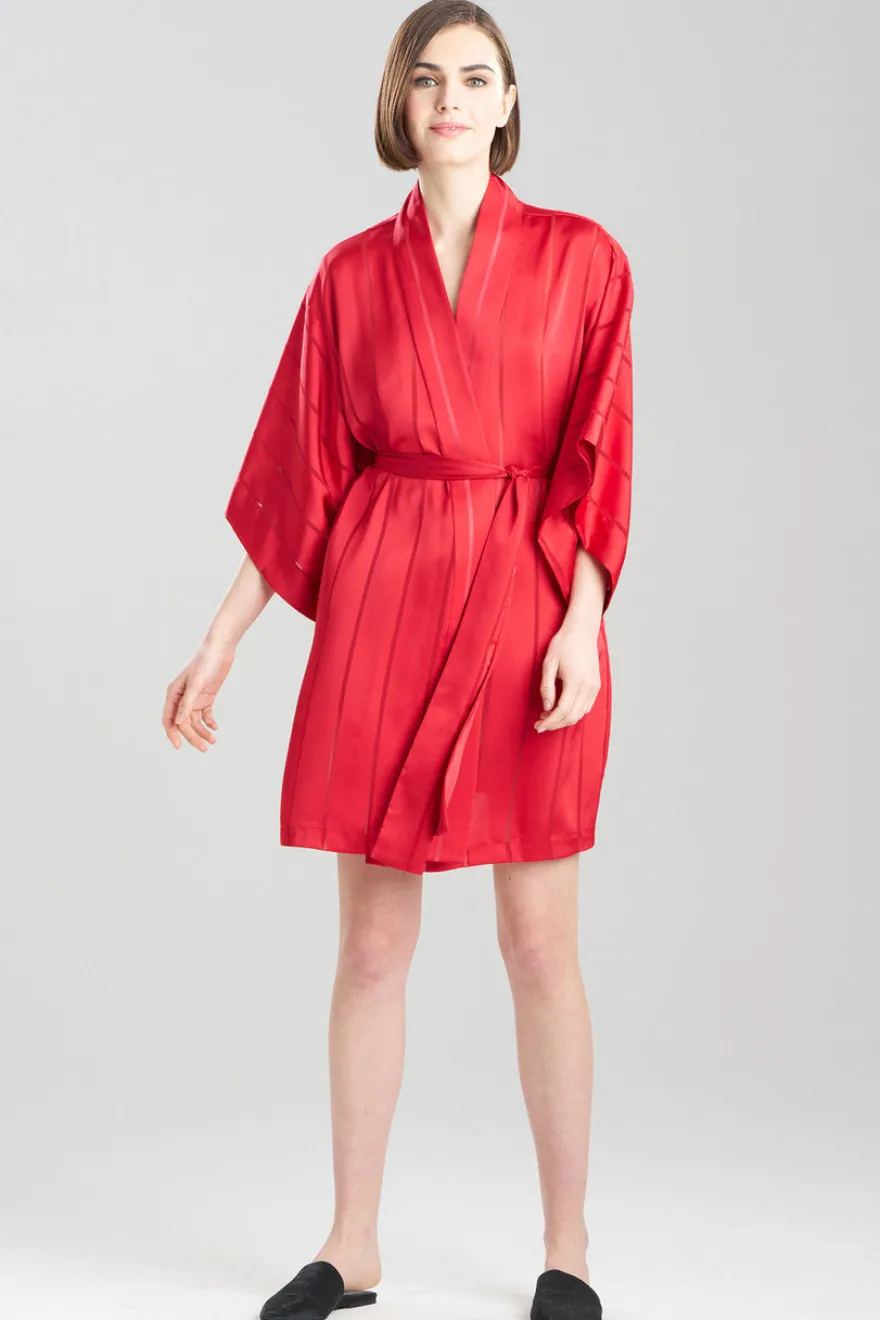 Sheer Stripe Jacquard Wrap