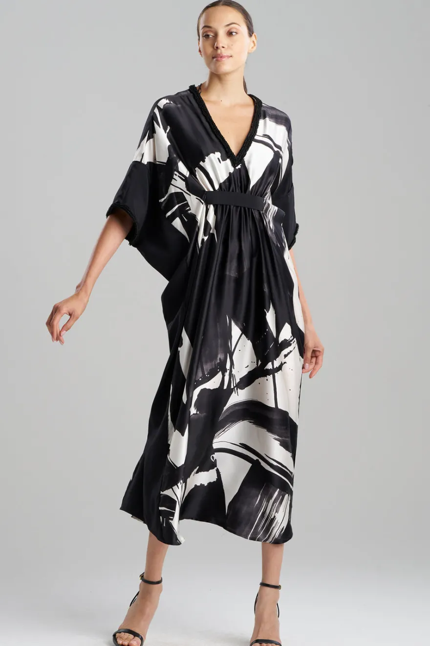 Shodo Beaded Silk Caftan