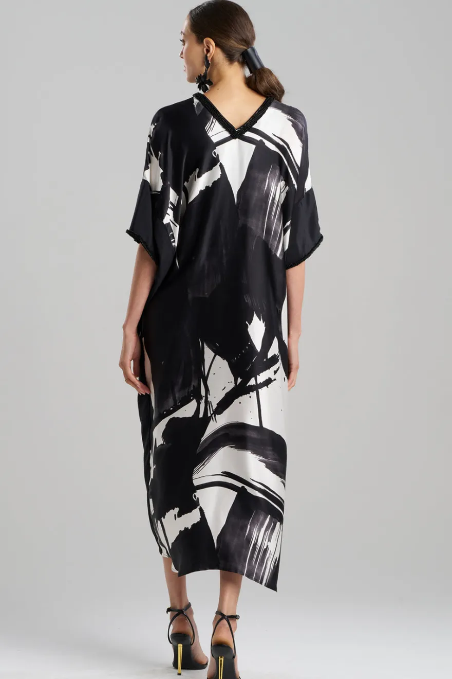 Shodo Beaded Silk Caftan