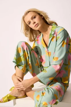 Solene Matte Charmeuse Notch PJ