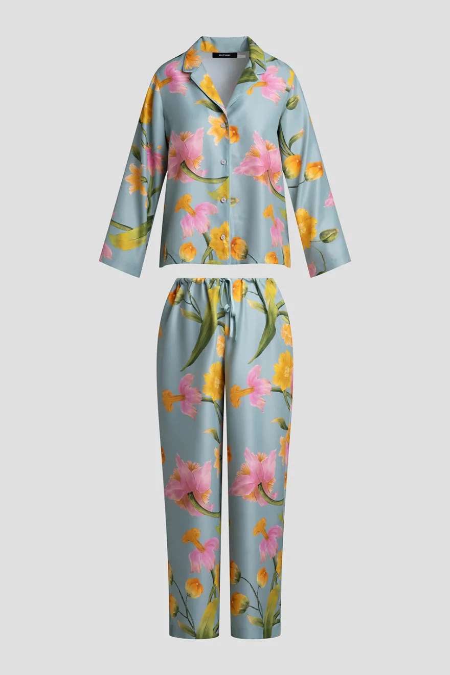 Solene Matte Charmeuse Notch PJ