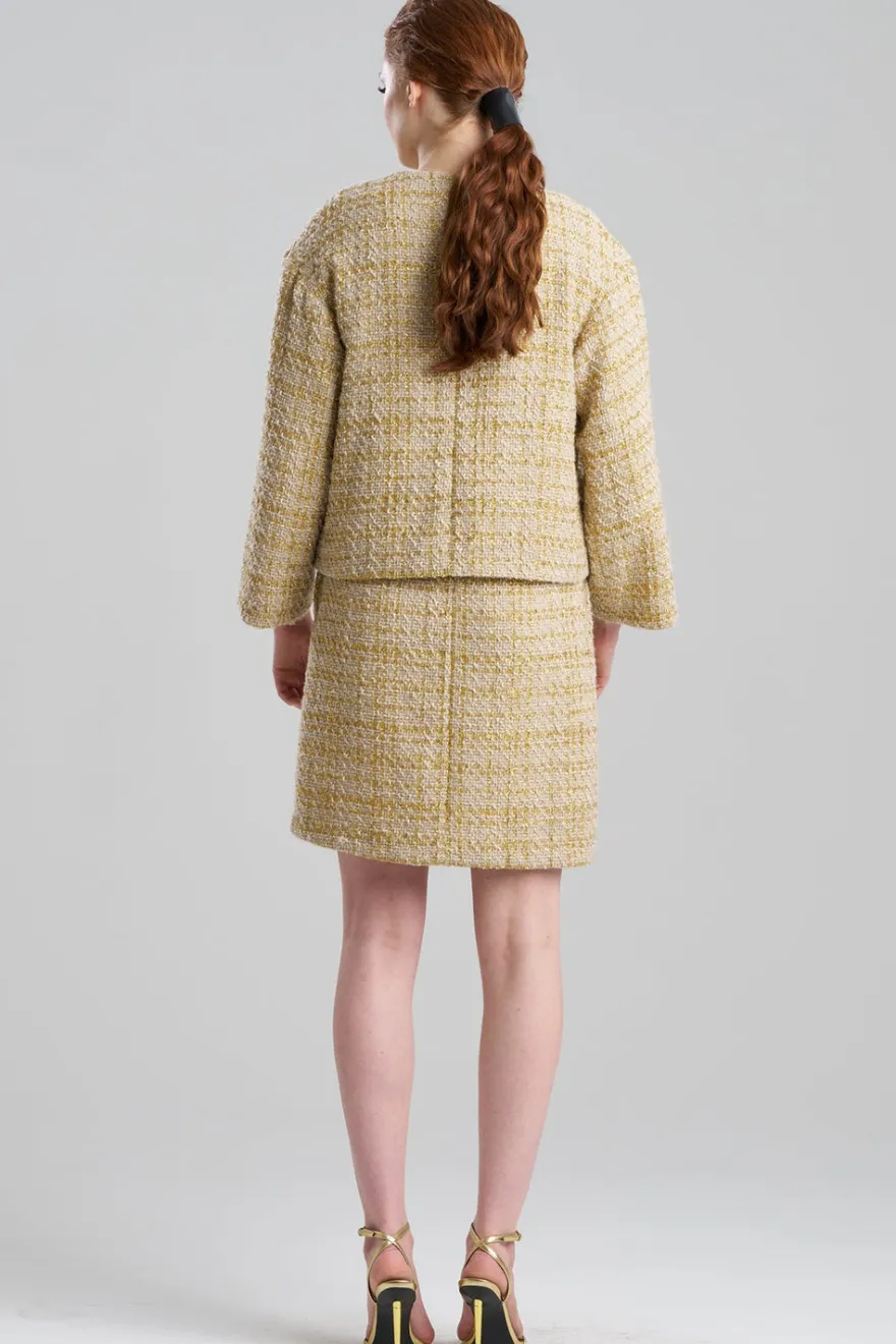 Sparkle Tweed Cropped Jacket