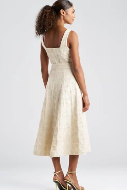 Spiral Embroidery Square Tank Dress