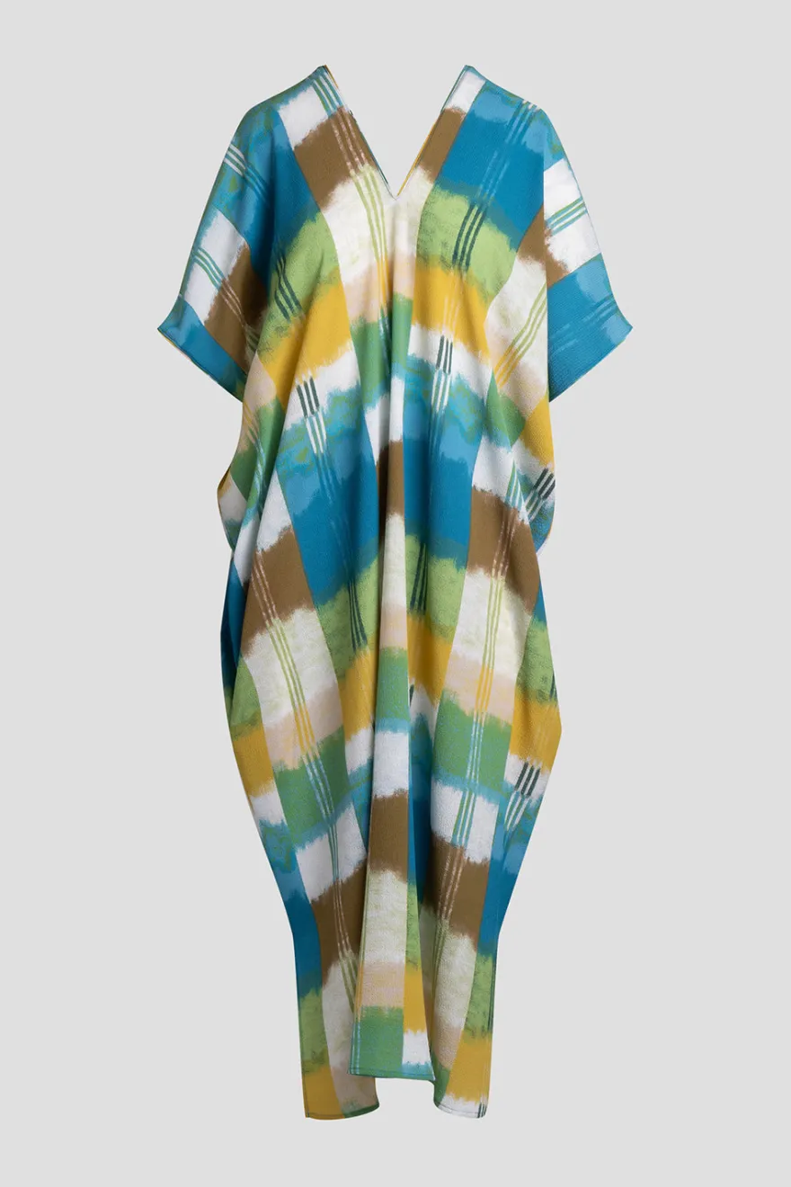 Sunset Crinkle Dolman Shirtdress