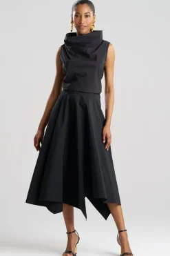 Taffeta Origami Maxi Skirt