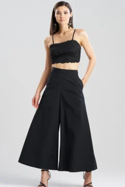 Taffeta Palazzo Wide Leg Pants