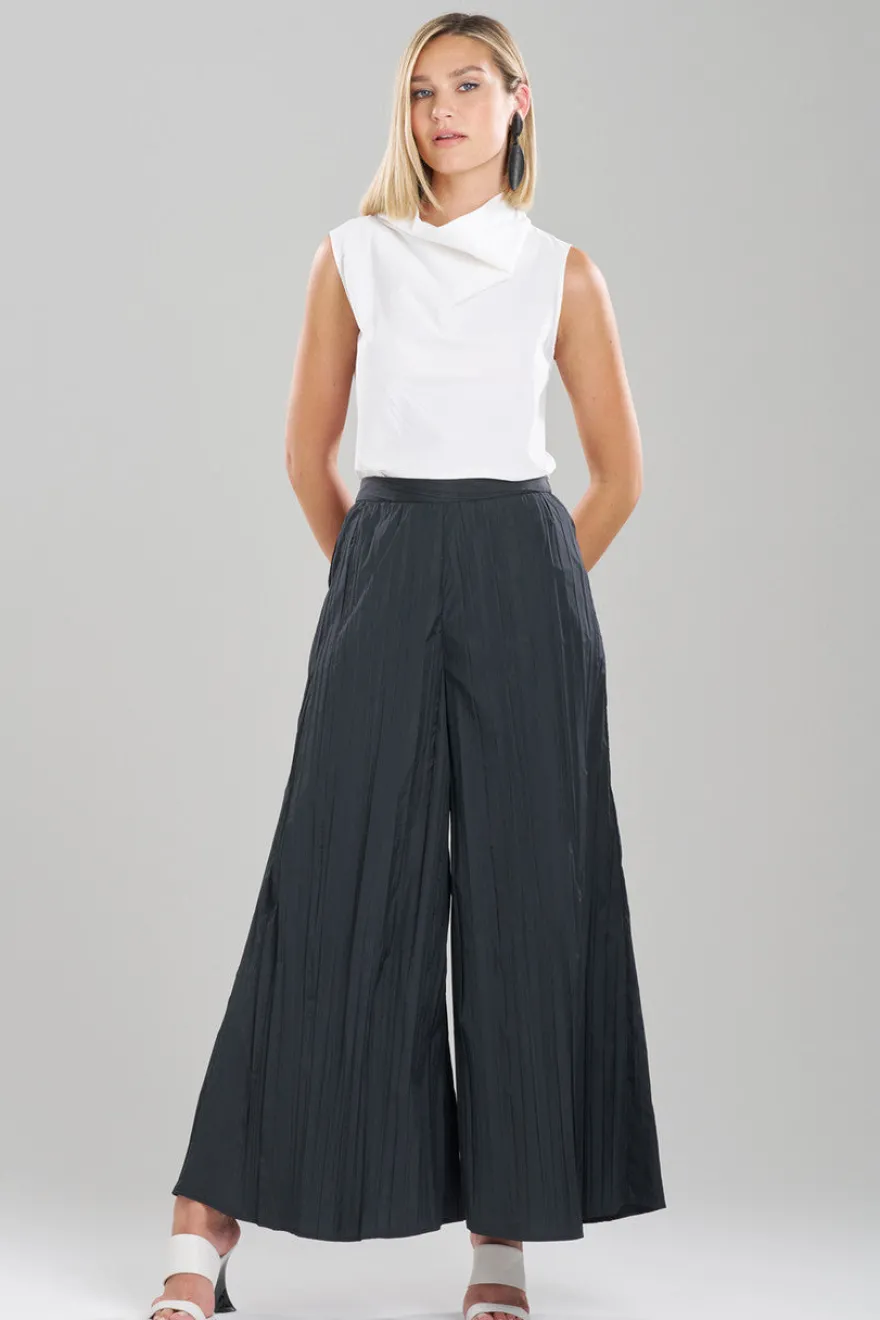 Taffeta Plisse Pants