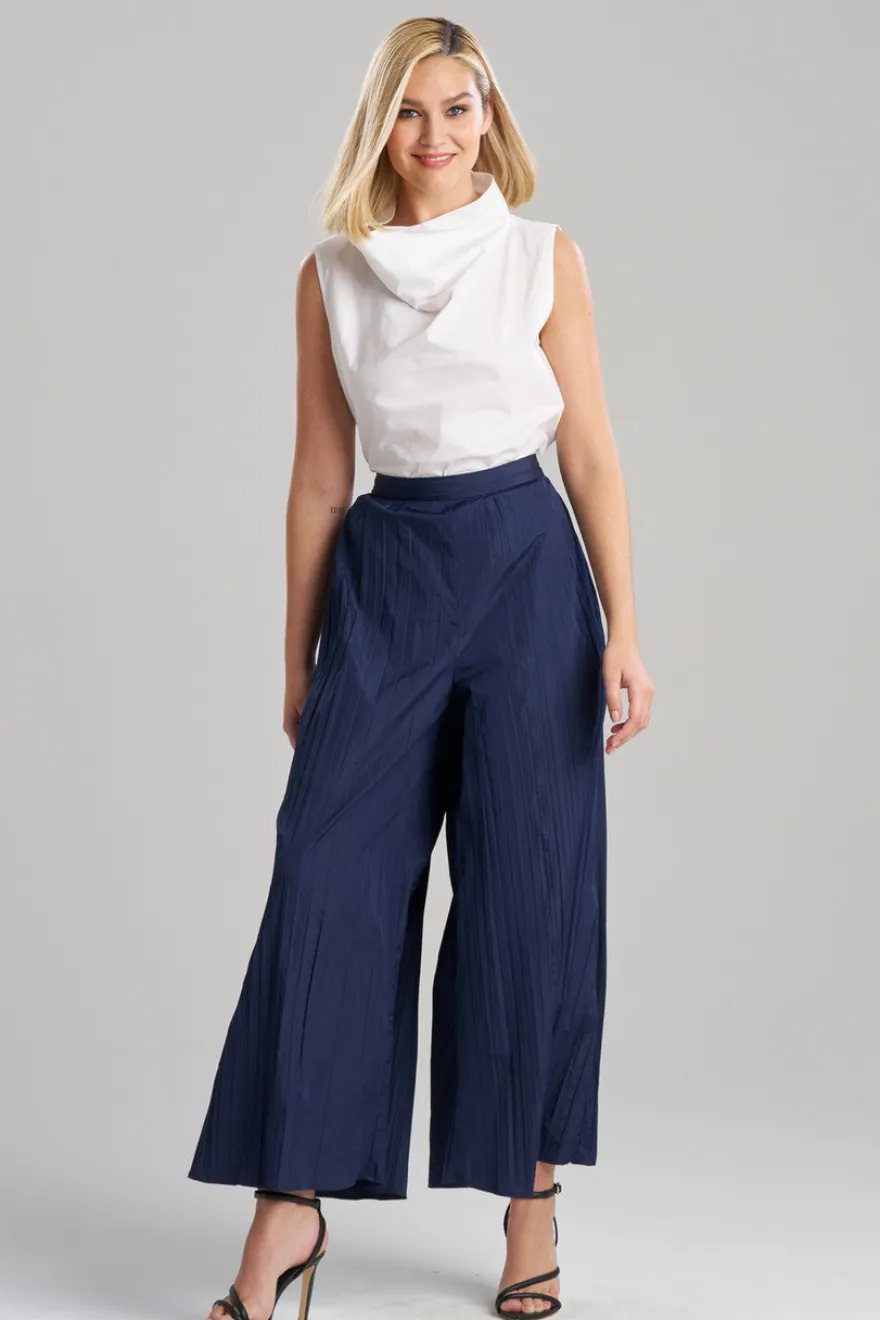 Taffeta Plisse Pants
