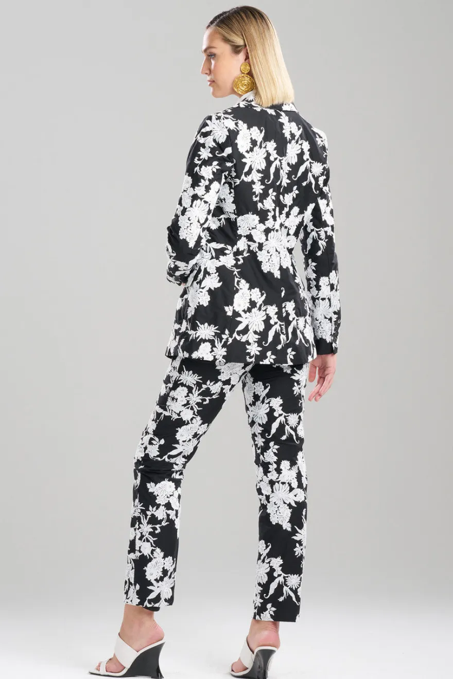 Tangier Embroidered Cotton Tailored Blazer
