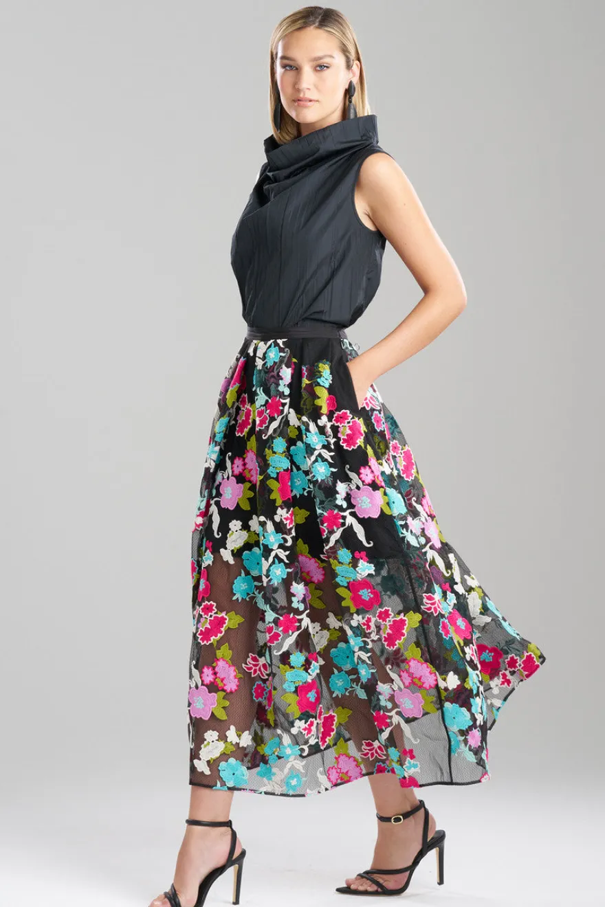 Tangier Embroidered Tulle Maxi Skirt