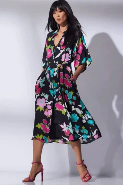 Tangier Printed Silk Georgette Shirtdress