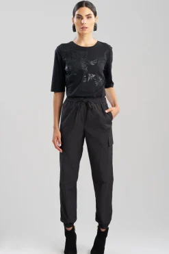 Tech Cotton Taffeta Cargo Joggers
