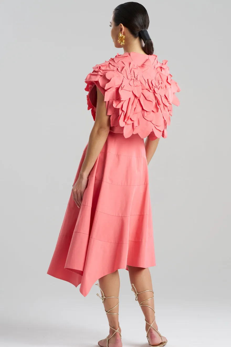 Tech Cotton Taffeta Embroidered Floral Bolero