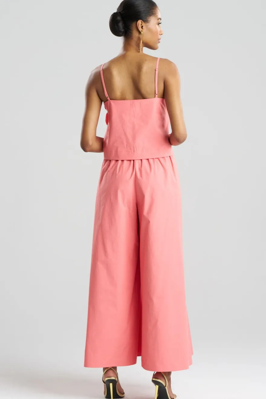 Tech Cotton Taffeta Embroidered Cami