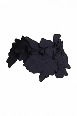 Tech Cotton Taffeta Embroidered 3D Obi Belt