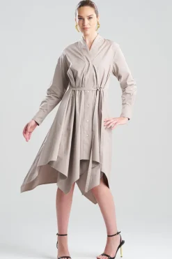 Tech Cotton Taffeta Handkerchief Dress