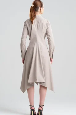 Tech Cotton Taffeta Handkerchief Dress