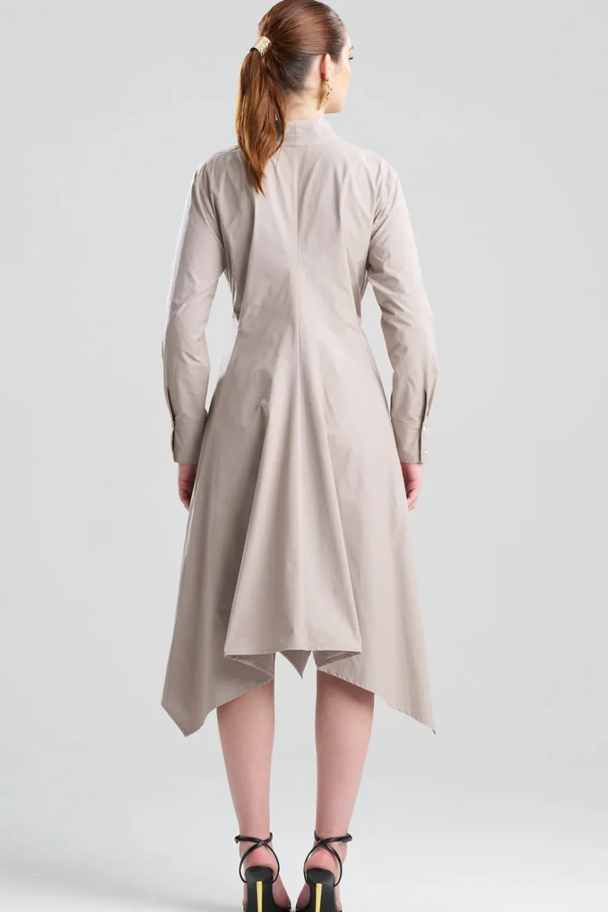 Tech Cotton Taffeta Handkerchief Dress