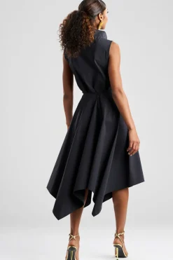 Tech Cotton Taffeta Handkerchief Hem Skirt