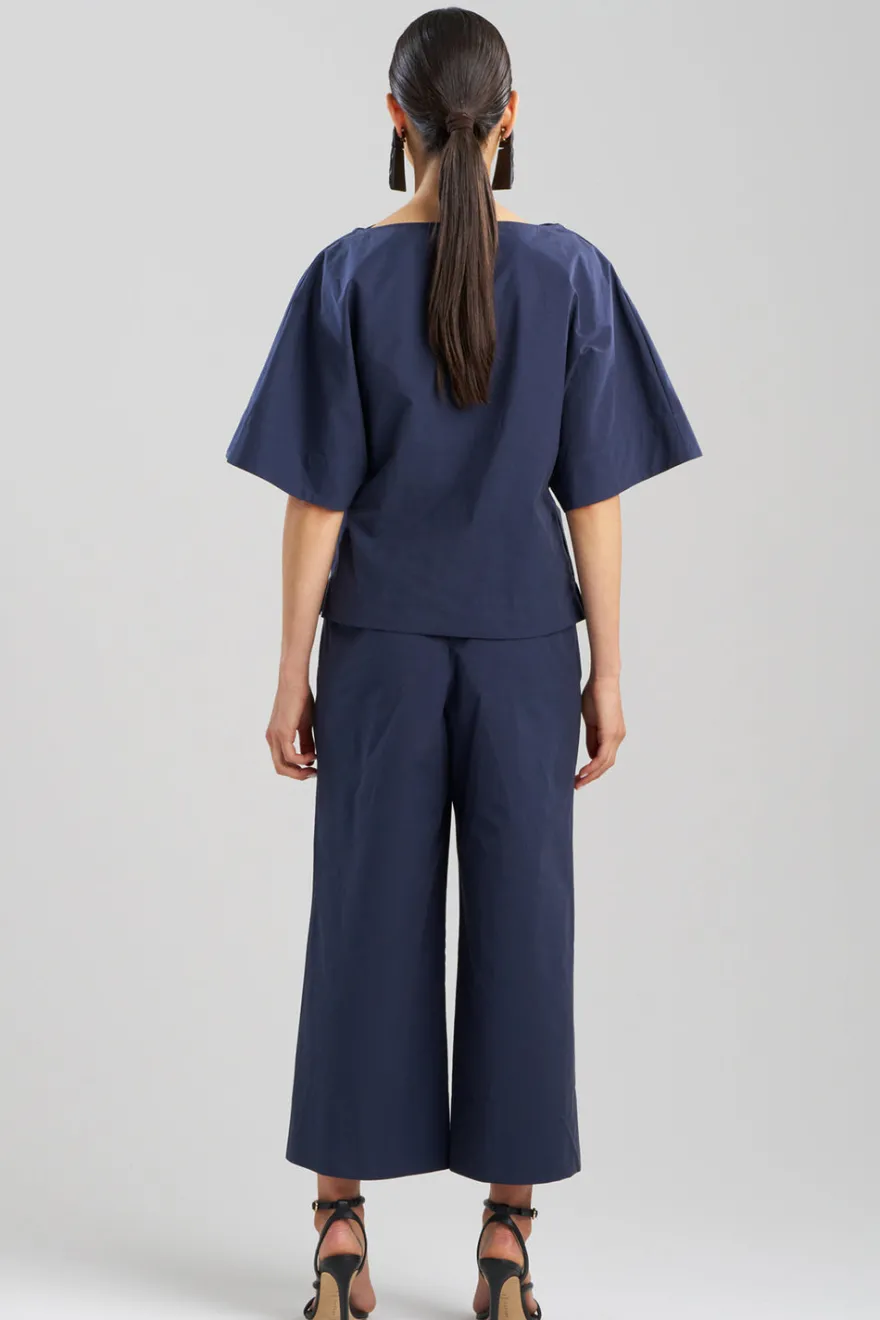 Tech Cotton Taffeta Origami Top