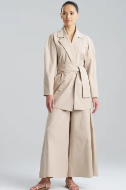 Tech Cotton Taffeta Trench Coat
