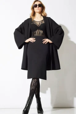 Techno Crepe Pencil Skirt
