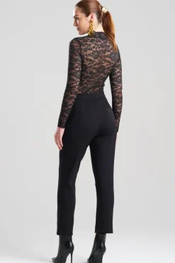Techno Crepe Side Zip Ankle Pants