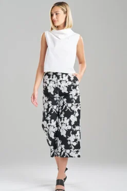 Techno Poplin Cowl Top