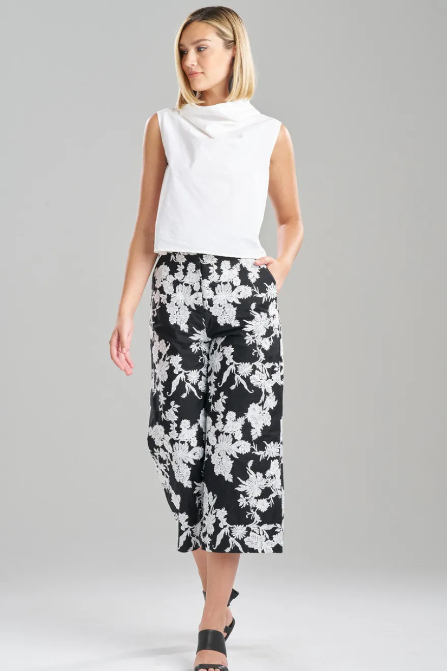 Techno Poplin Cowl Top