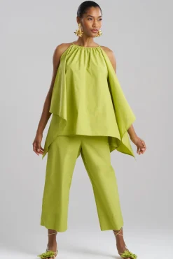 Techno Poplin Handkerchief Top
