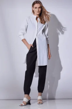 Techno Poplin Shirtdress