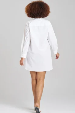 Techno Poplin Shirtdress