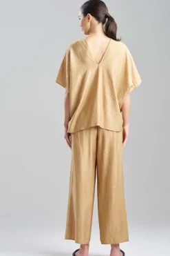 Terra Foil Crinkle Caftan Shirt