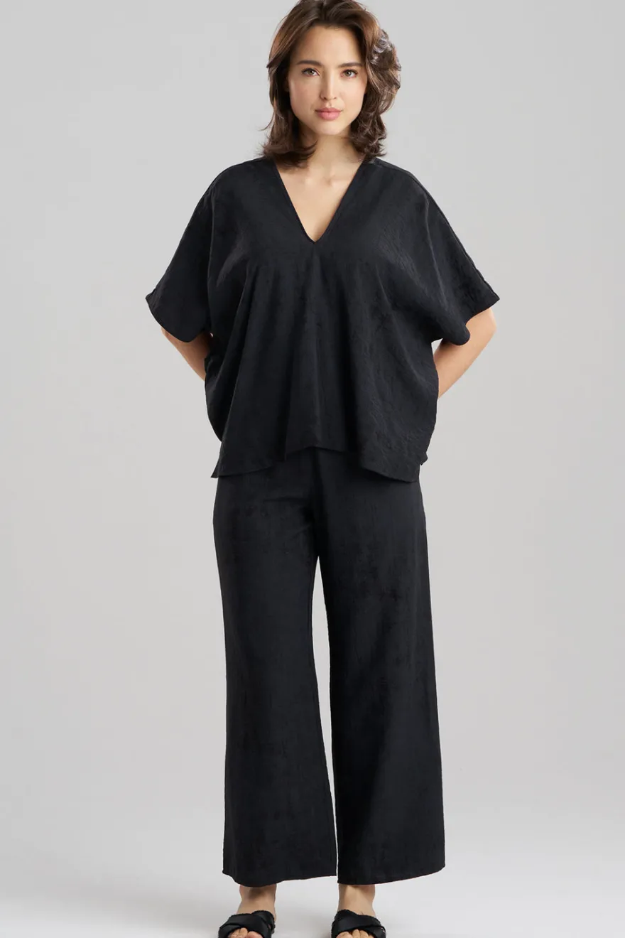 Terra Foil Crinkle Caftan Shirt