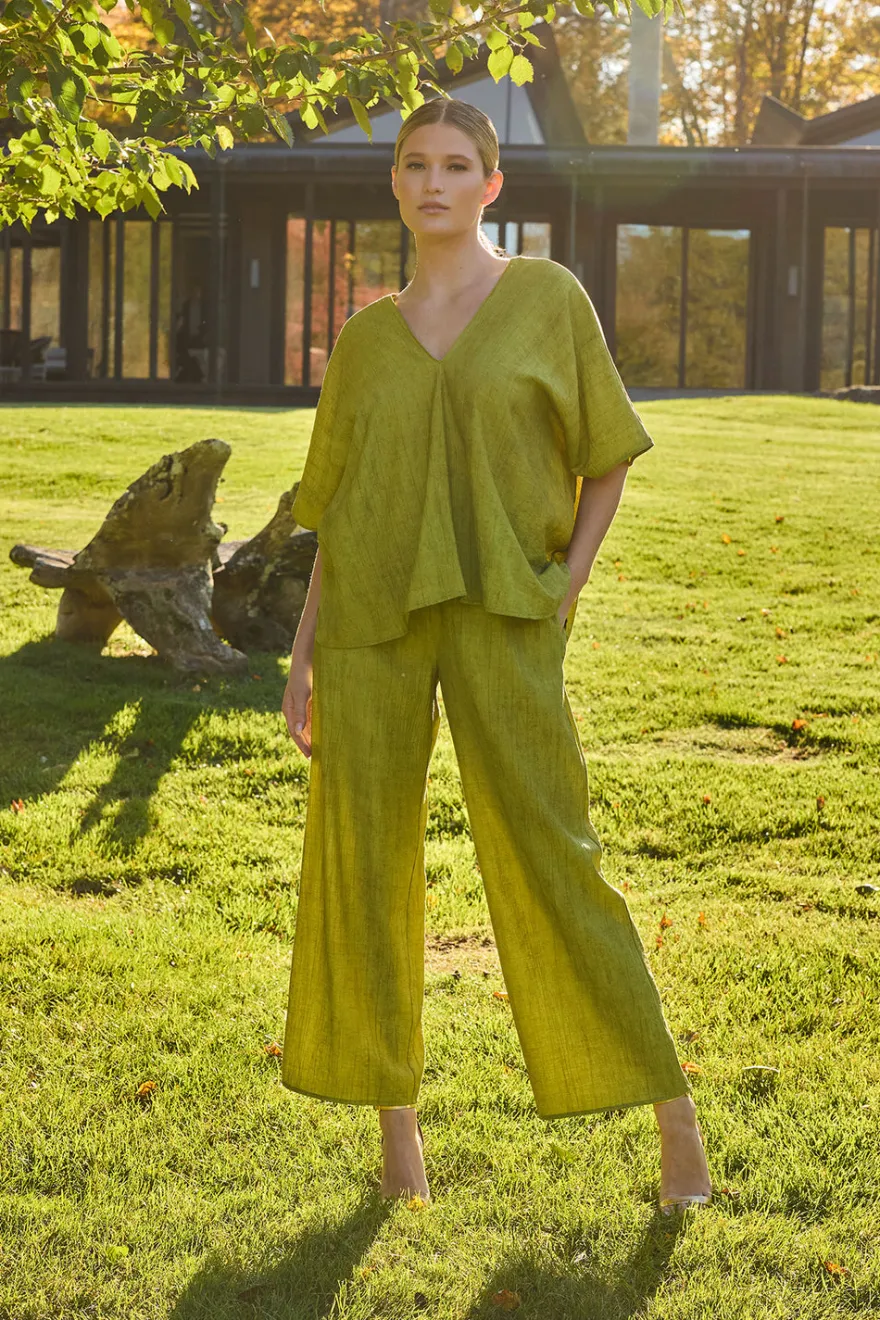 Terra Foil Crinkle Pants