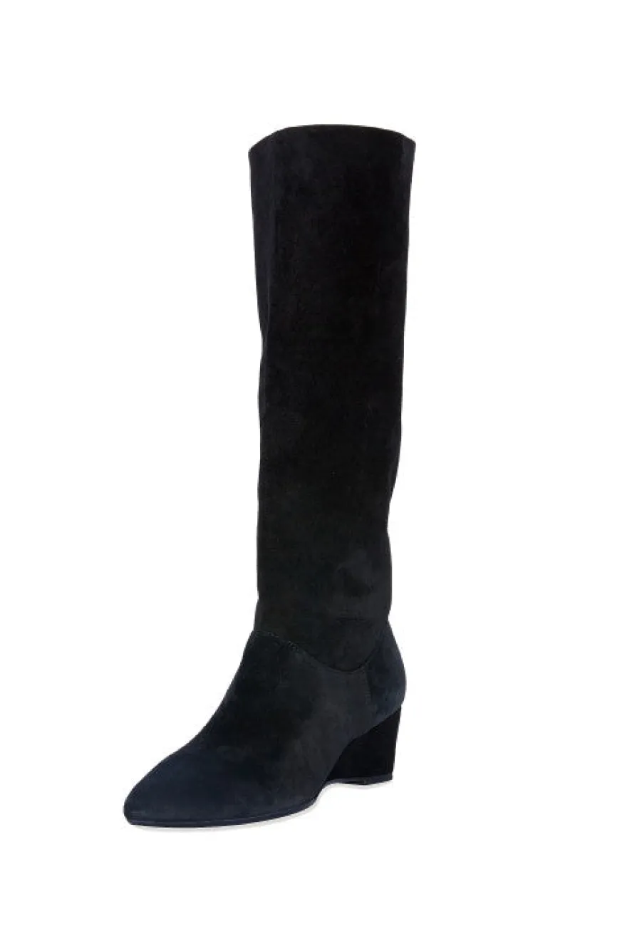 Thrill Suede Contour Wedge Tall Slouch Boot