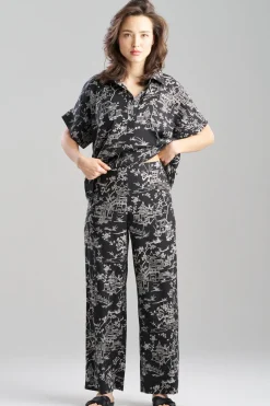 Toile Printed Satin Pants