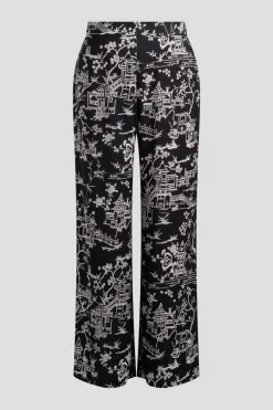 Toile Printed Satin Pants
