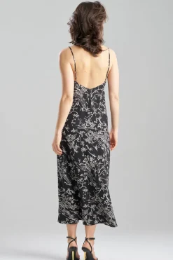 Toile Printed Satin Slip Dress