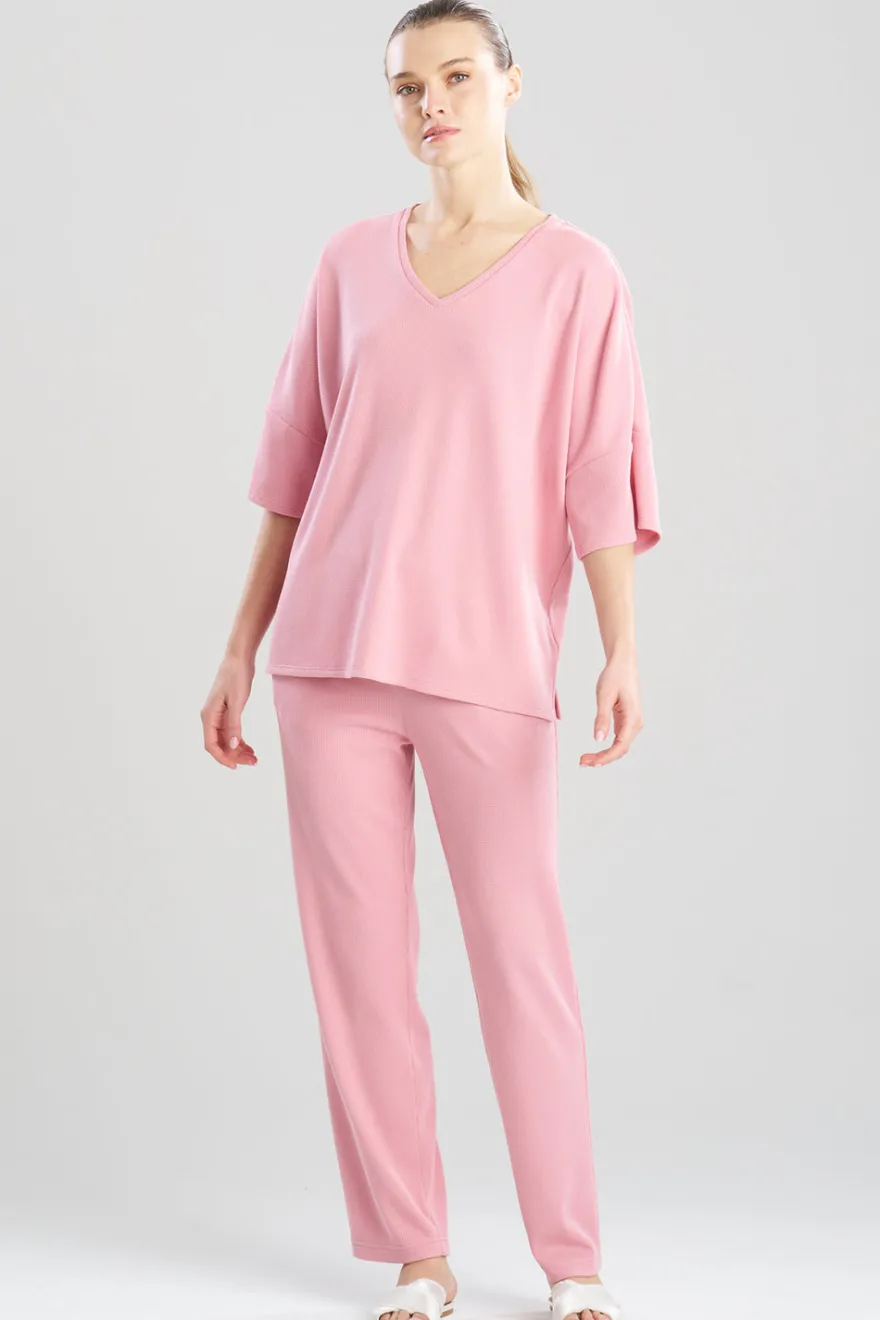 Tranquility Waffle V-Neck Top