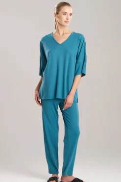 Tranquility Waffle V-Neck Top