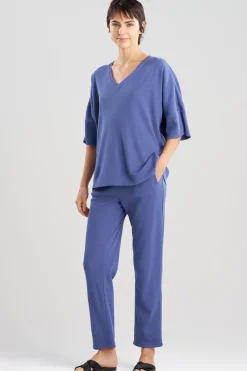 Tranquility Waffle V-Neck Top