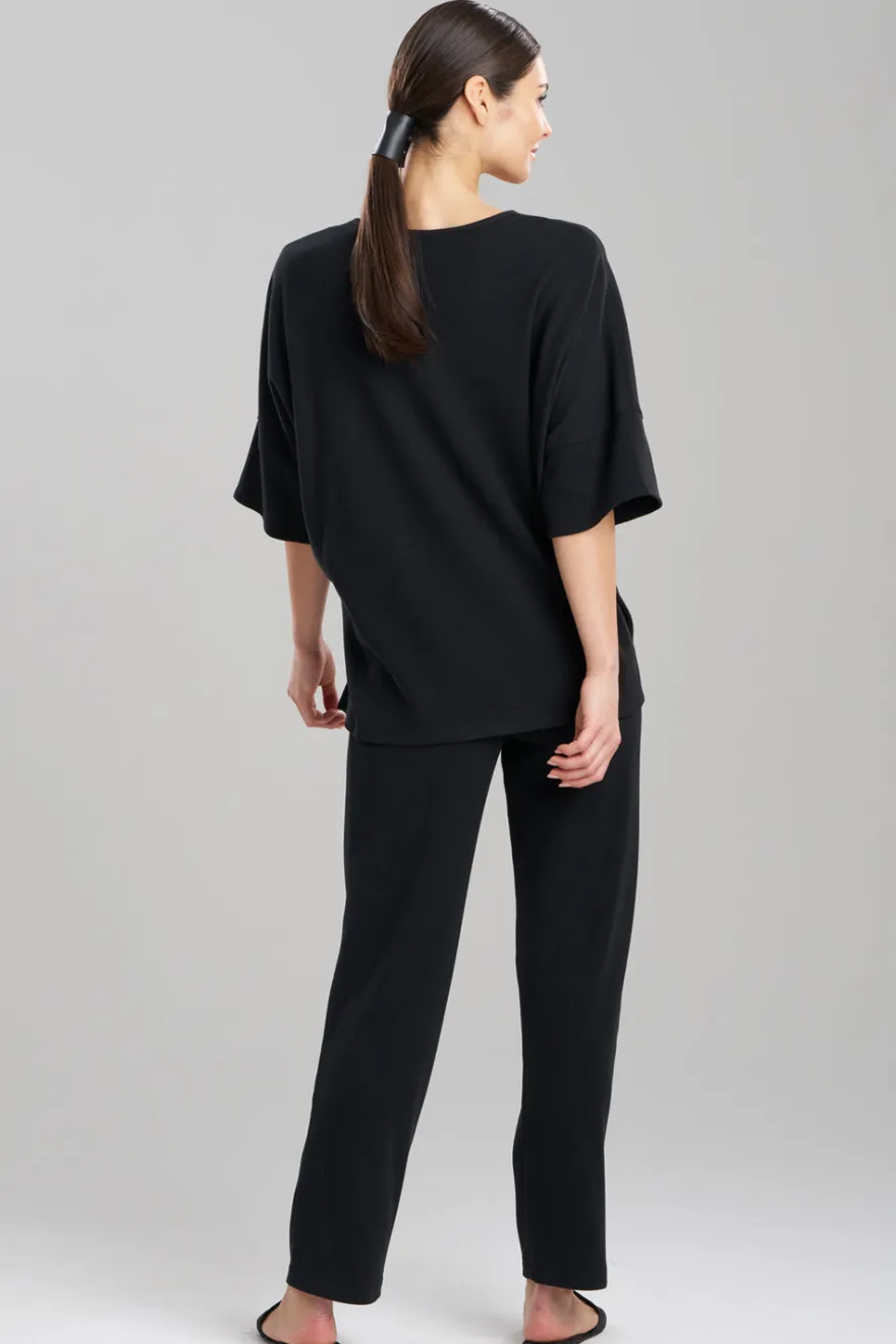 Tranquility Waffle V-Neck Top